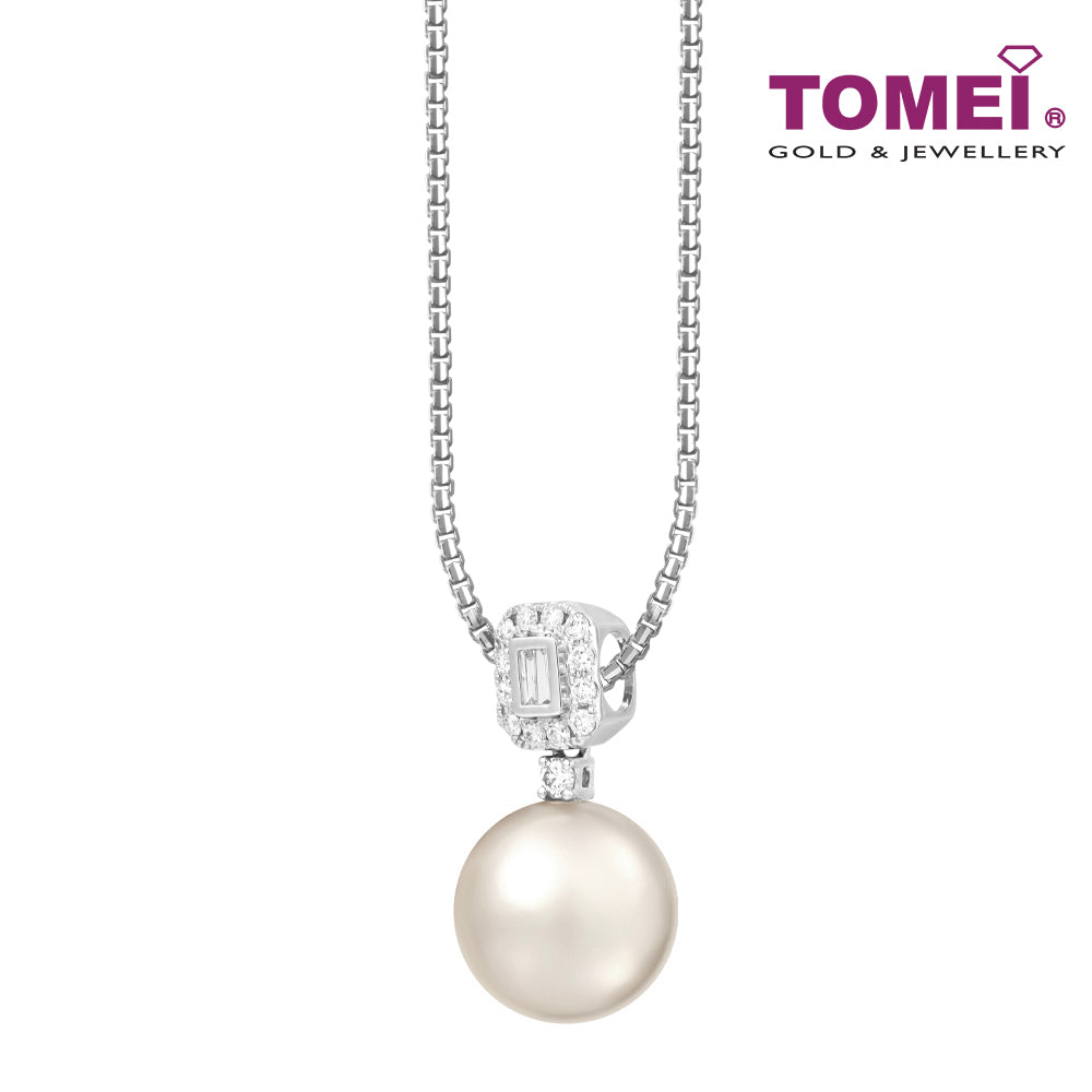 TOMEI South Sea Pearl Pendant, White Gold 750
