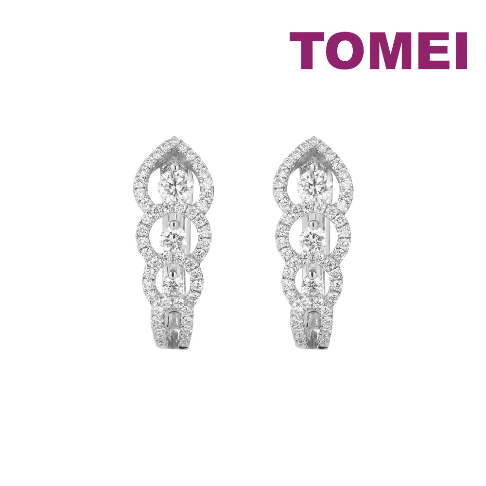 TOMEI Bonnie Earrings, Diamond White Gold 750 (E1462)