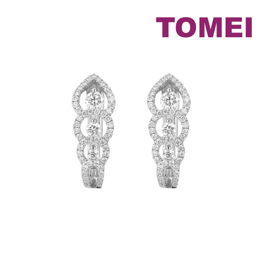 TOMEI Bonnie Earrings, Diamond White Gold 750 (E1462)