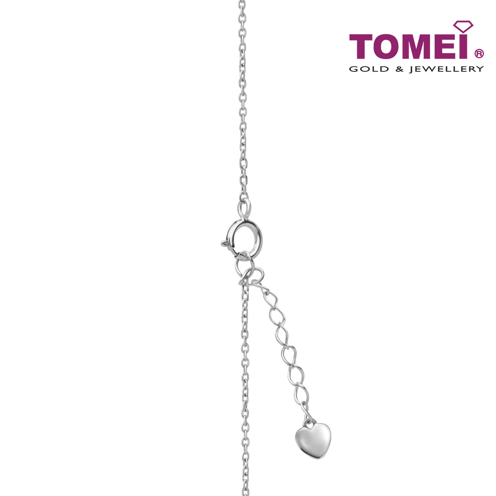 TOMEI Blissful Collection Pearl Necklace, White Gold 585