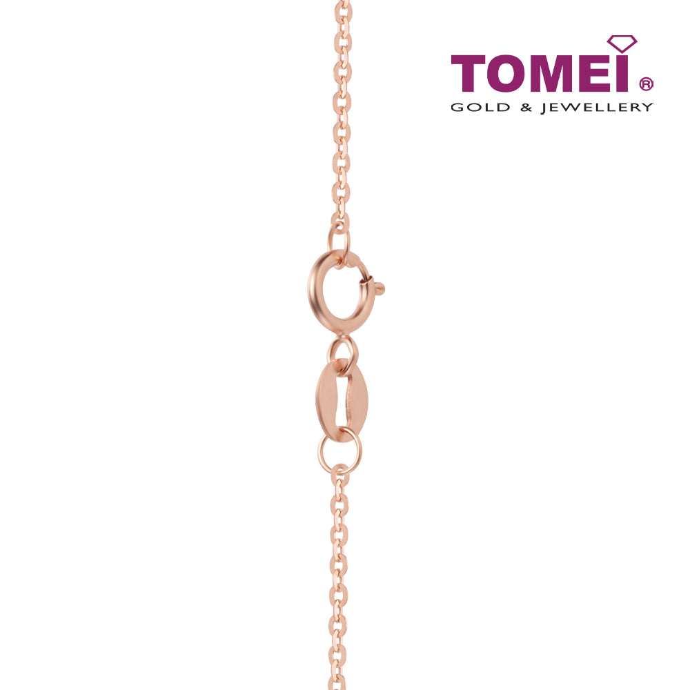 TOMEI Rouge Collection Diamond Necklace, Rose Gold 750