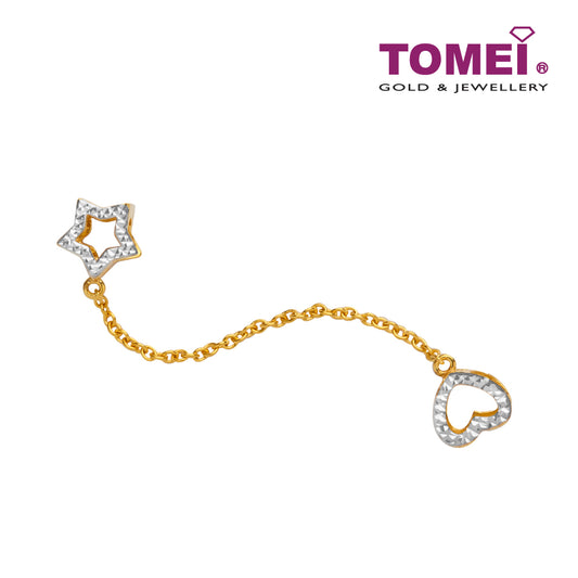 TOMEI Star of My Love Charm, Yellow Gold 916
