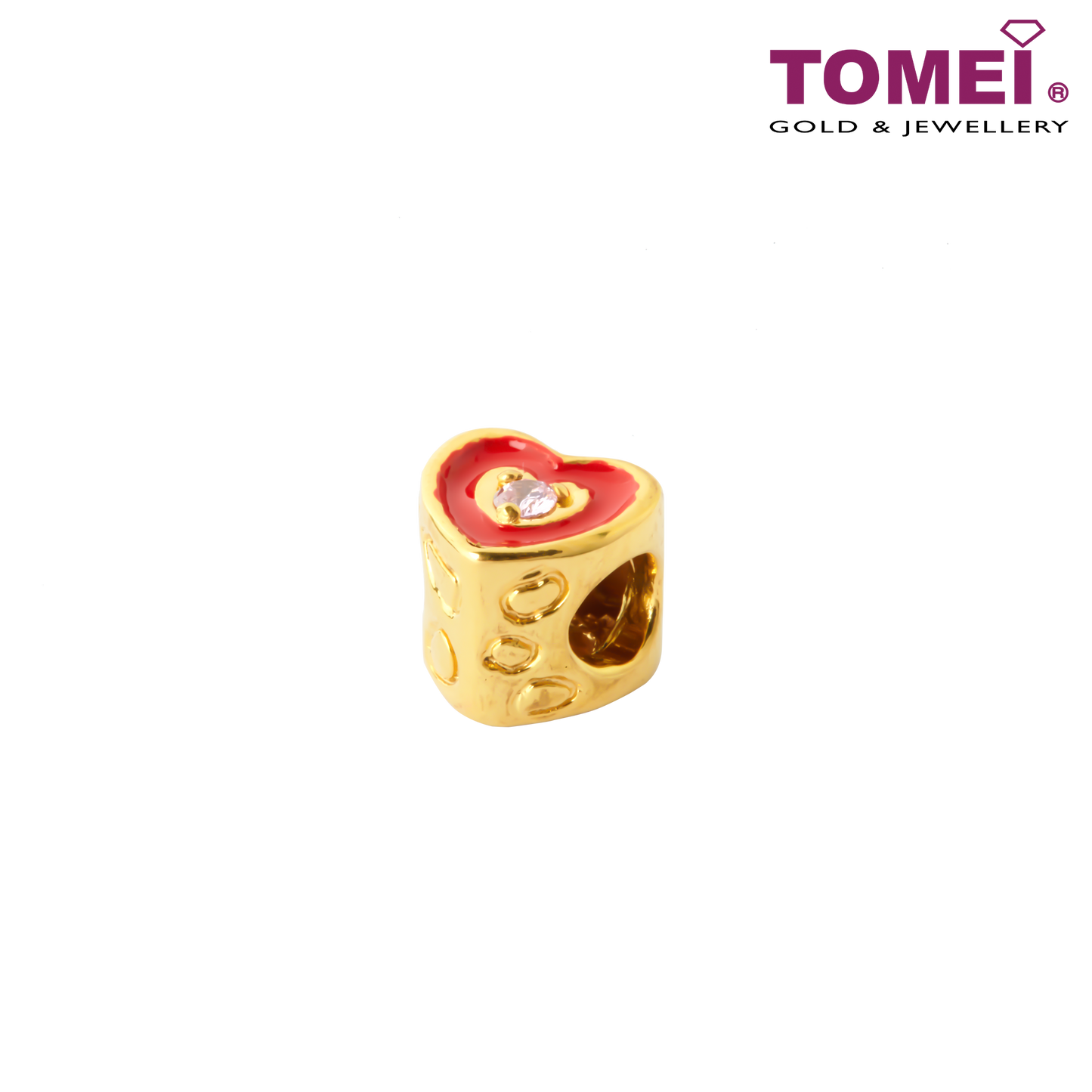 TOMEI Stolen Heart Charm | Tomei Yellow Gold 916 (22K)
