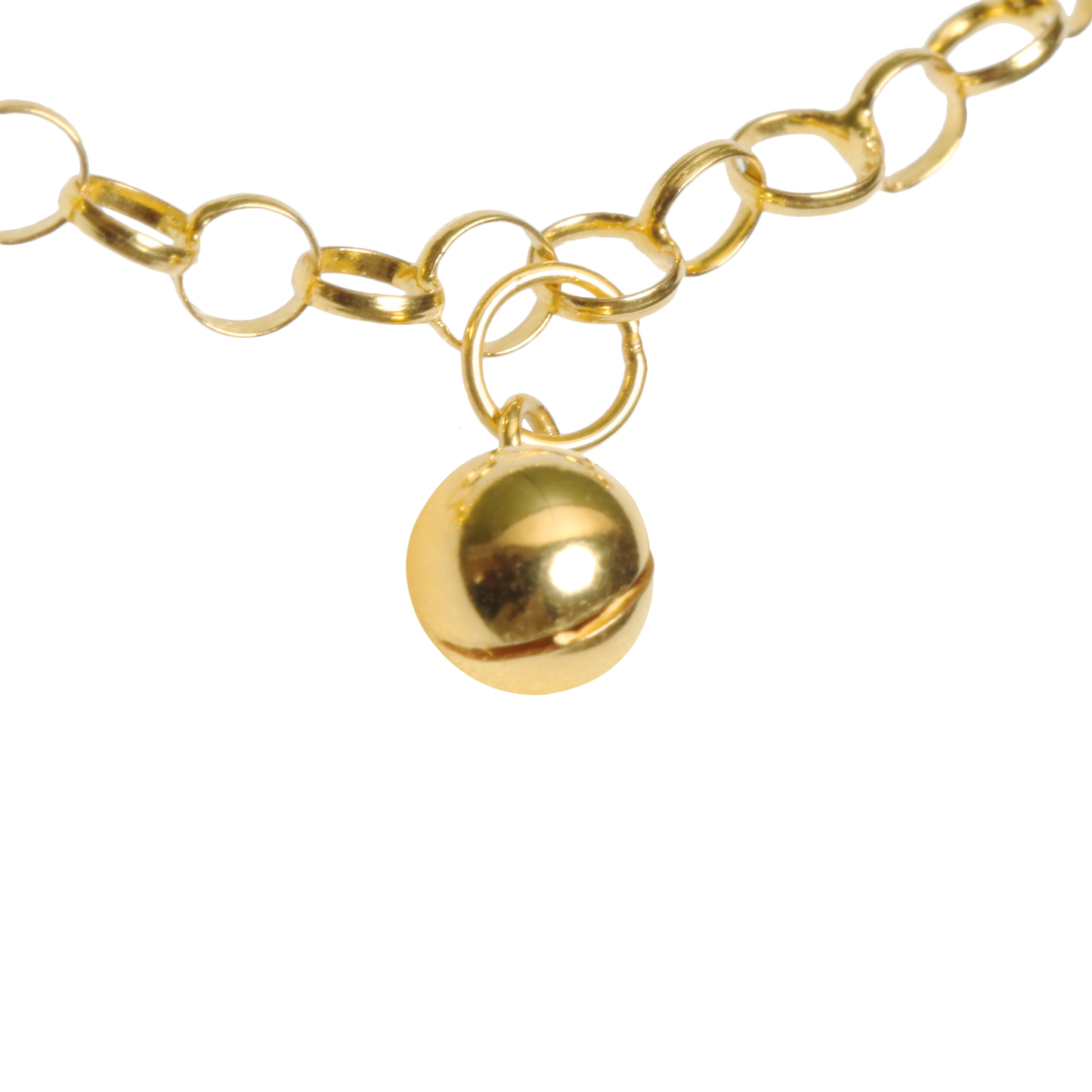 TOMEI Jingling & Blessing Quadruple Treasures Baby Anklet, Yellow Gold 916 (22K)