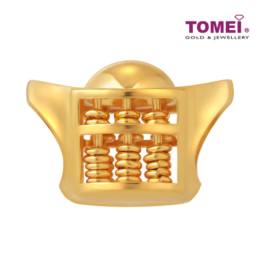 TOMEI Ingot Abacus Charm, Yellow Gold 916
