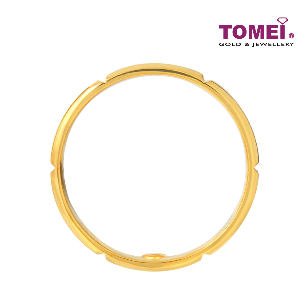 TOMEI Forever Love Couple Rings (For Him), Yellow Gold 916