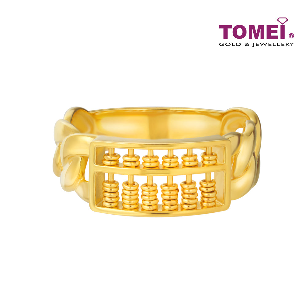 TOMEI Abacus Ring, Yellow Gold 916