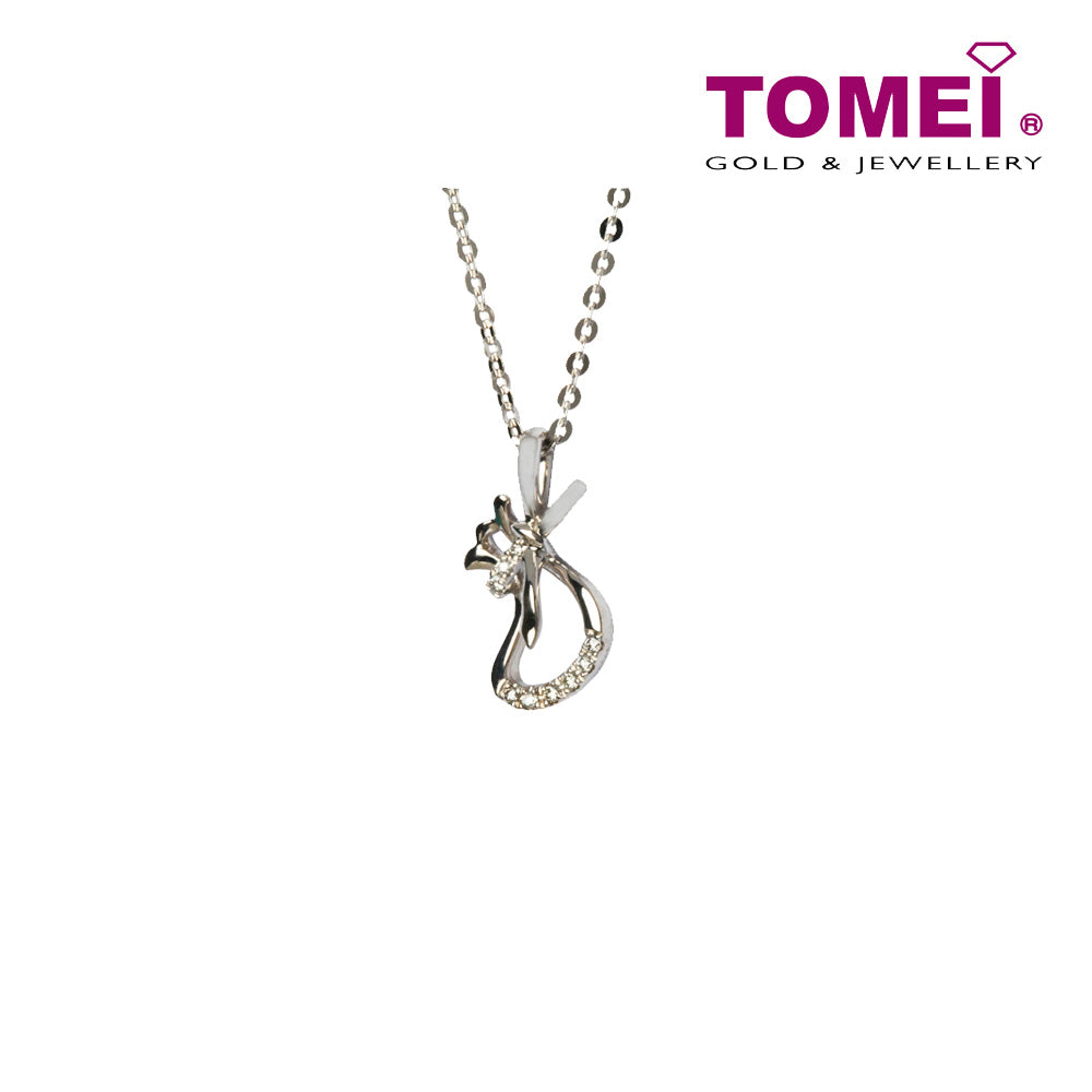 Diamond Necklace of Bewitching Glitter | Tomei White Gold 375 (9K) (P3286V)