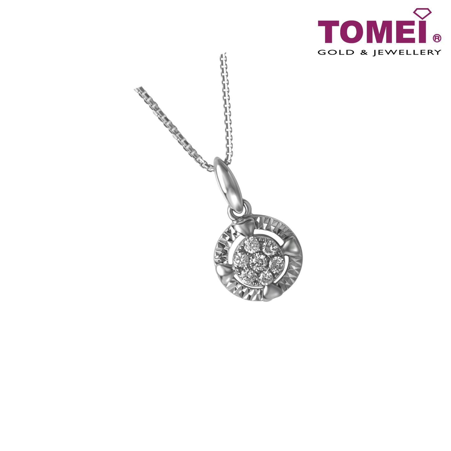 Diamond Pendant | Winter Grace Collection | Tomei White Gold 750 (18K) (P6125)
