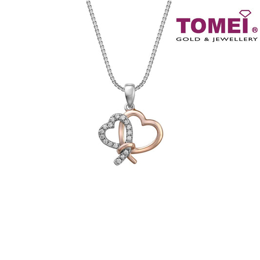 TOMEI Bonds of Grace Pendant Set, White Gold 585 (P6188)