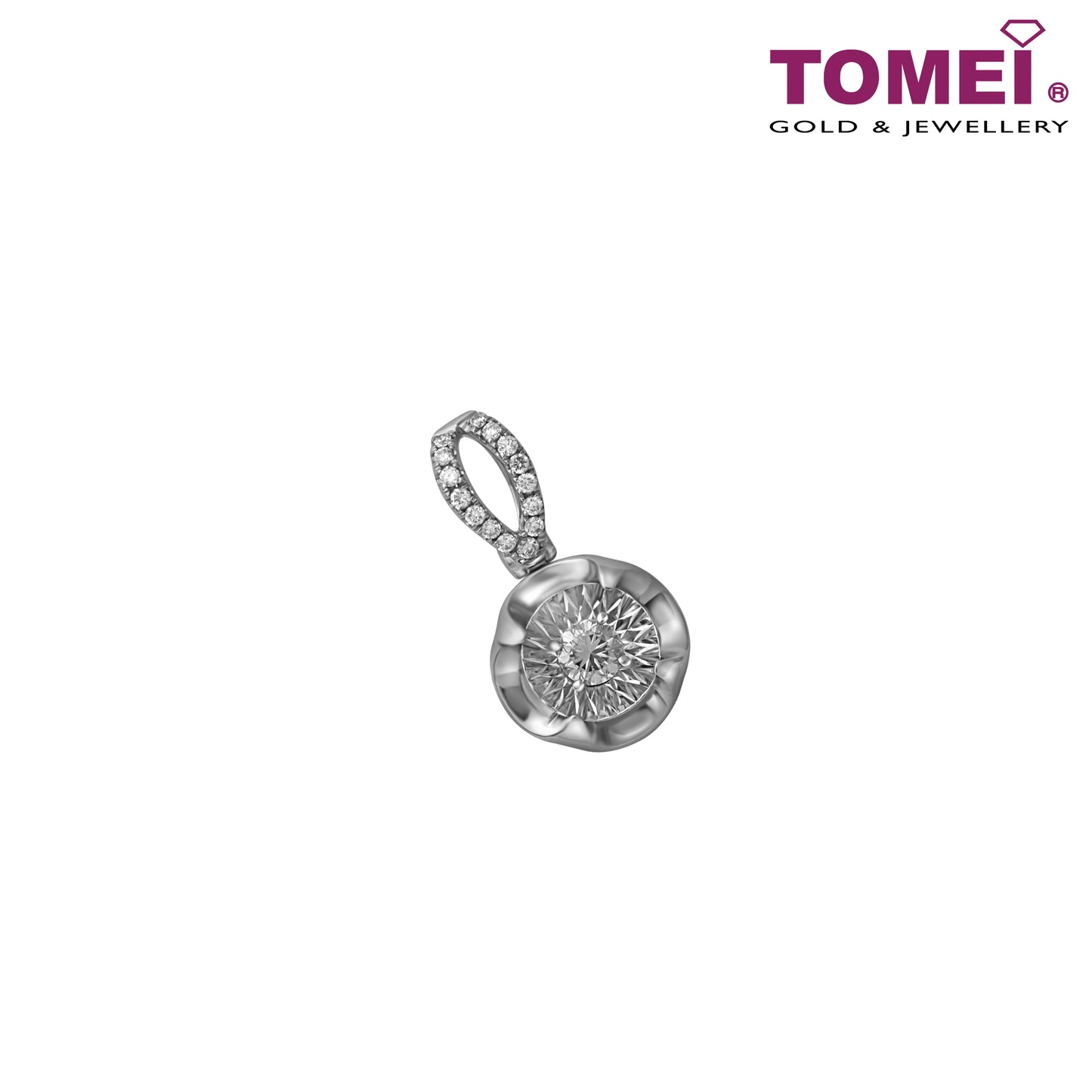 Pendant of Resplendent Radiance | Winter Grace Collection | Tomei White Gold 750 (18K) (EK-PD0276 )
