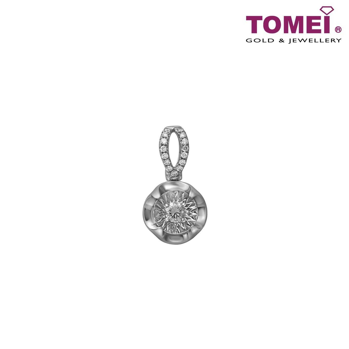 Pendant of Resplendent Radiance | Winter Grace Collection | Tomei White Gold 750 (18K) (EK-PD0276 )