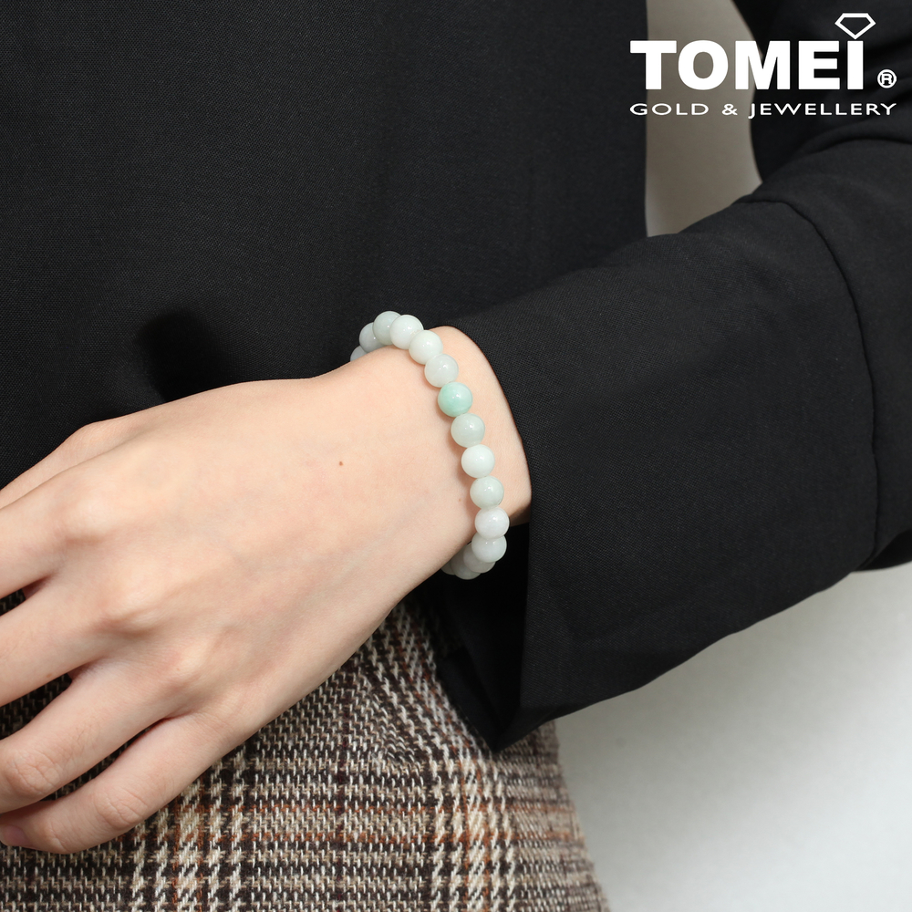 TOMEI Palace Grace Light Green Jade Bracelet