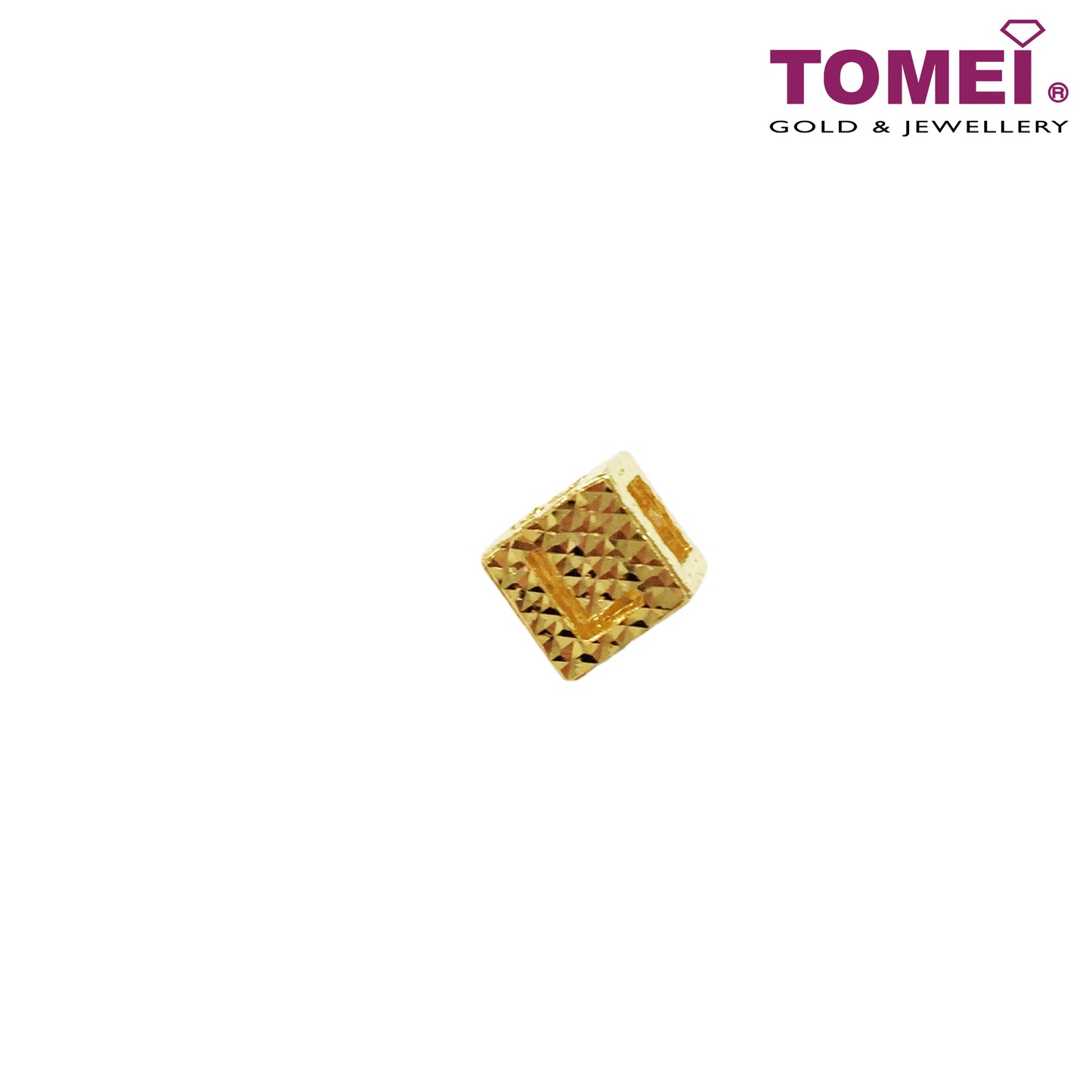 TOMEI Love In Cube Charm | Yellow Gold 916 (22K)