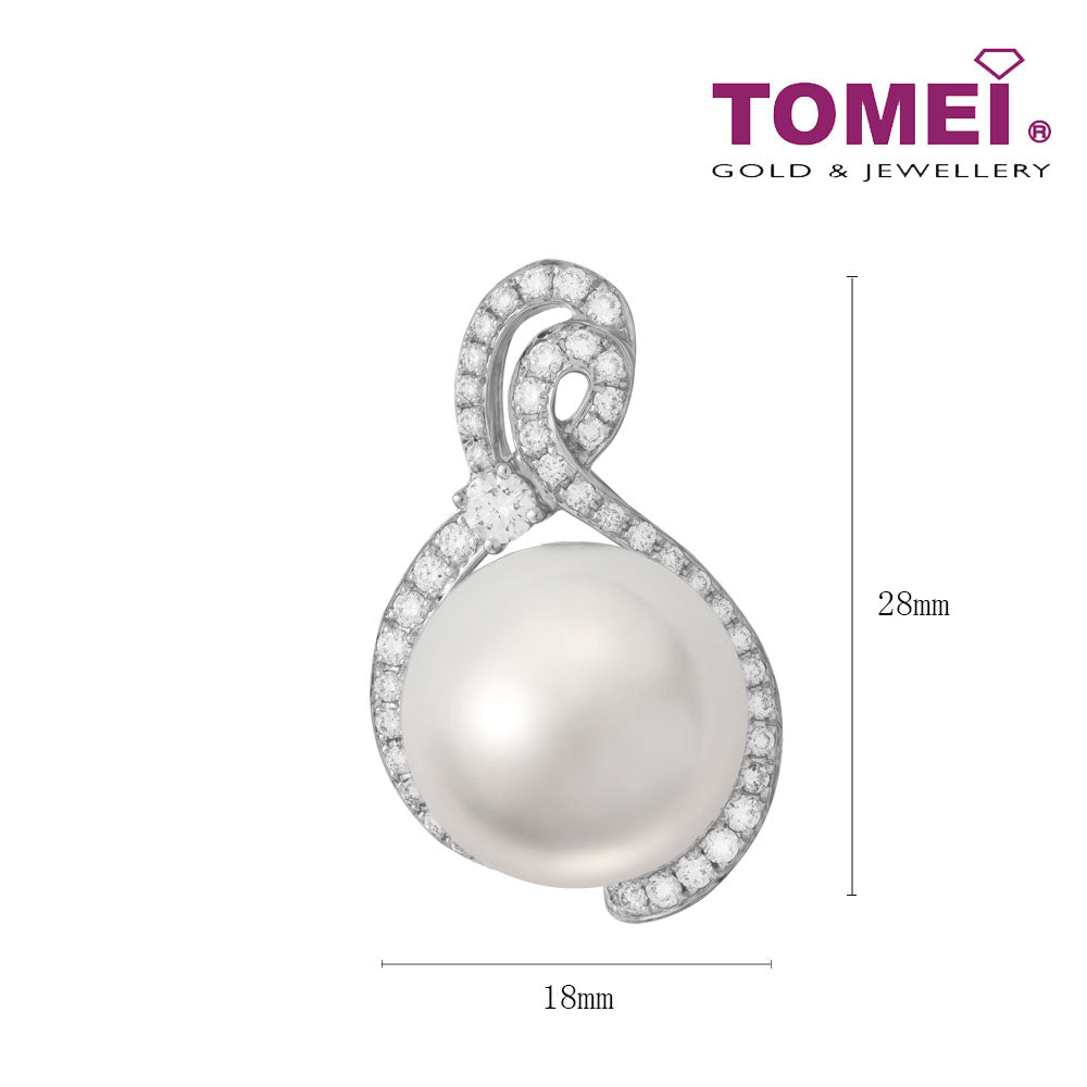 TOMEI South Sea Pearl Pendant, White Gold 750
