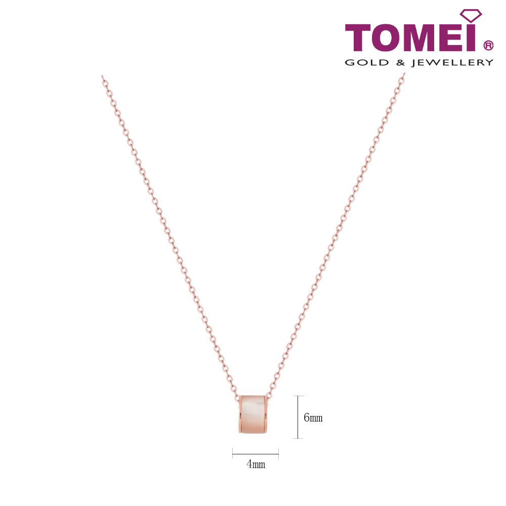 TOMEI Rouge Collection Nacre Enchanting Necklace, Rose Gold 750