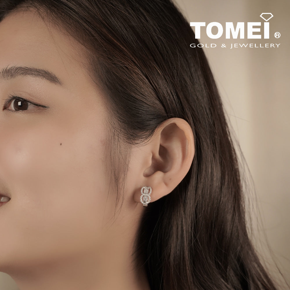 TOMEI Bonnie Earrings, White Gold 750 (E1897)