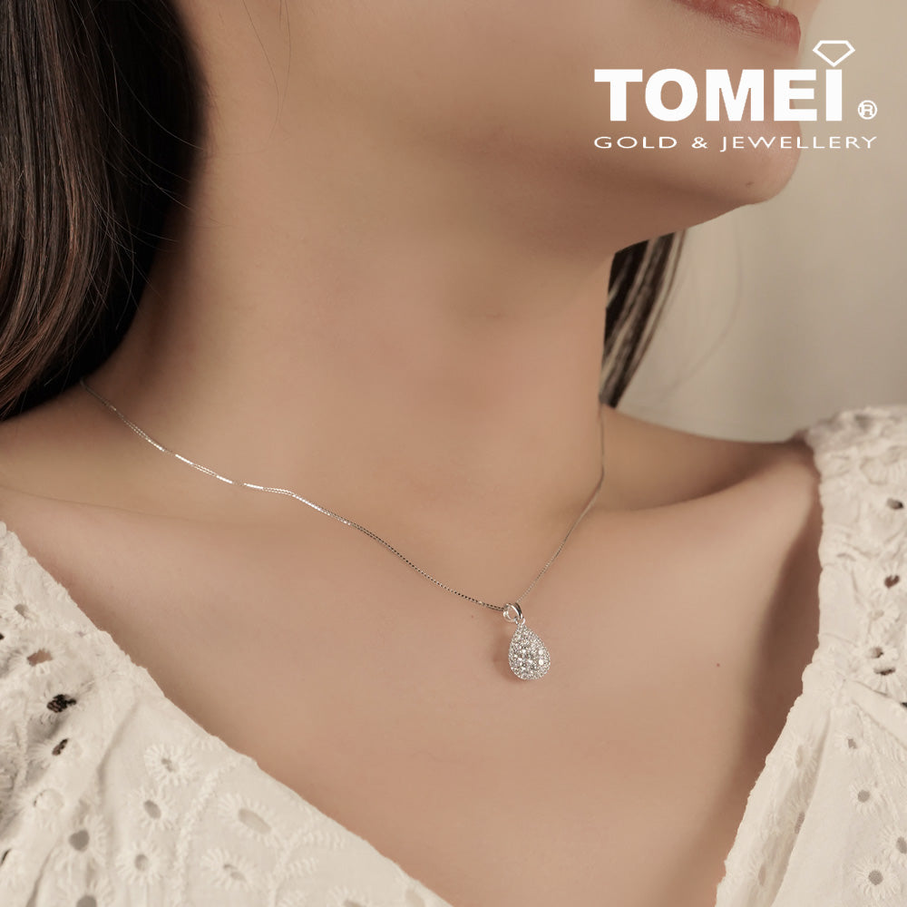 TOMEI Diamond Pendant, White Gold 750 (P5888)