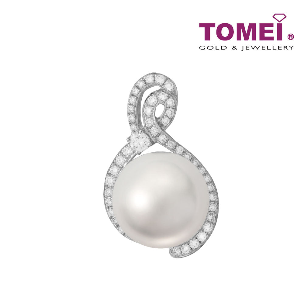 TOMEI South Sea Pearl Pendant, White Gold 750