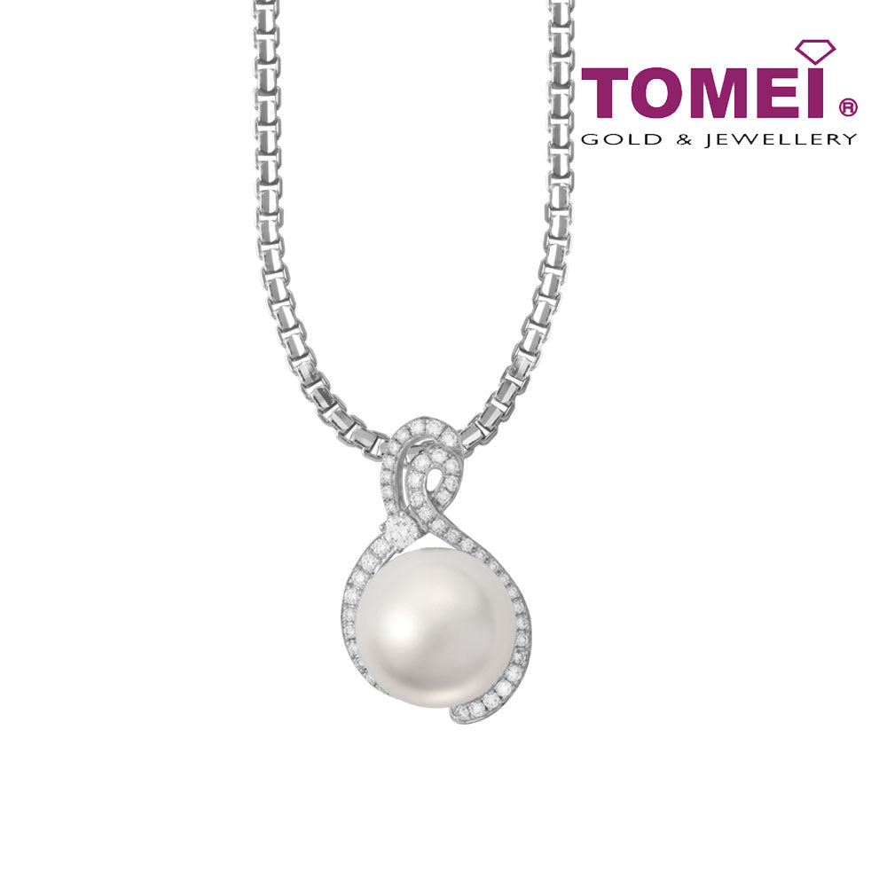 TOMEI South Sea Pearl Pendant, White Gold 750