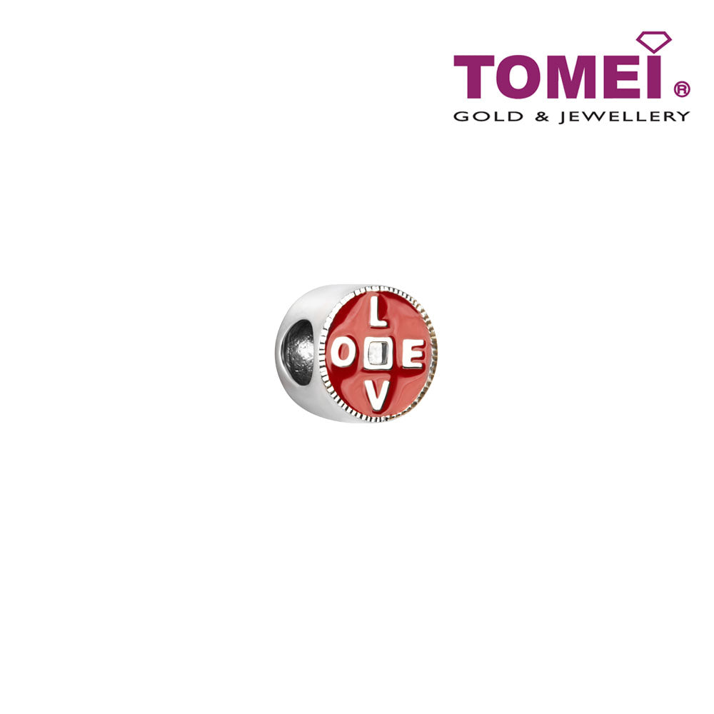 TOMEI Love You Forever 1314 Charm 永远爱你一生一世串饰 | White Gold 585 (14K) (P5748)