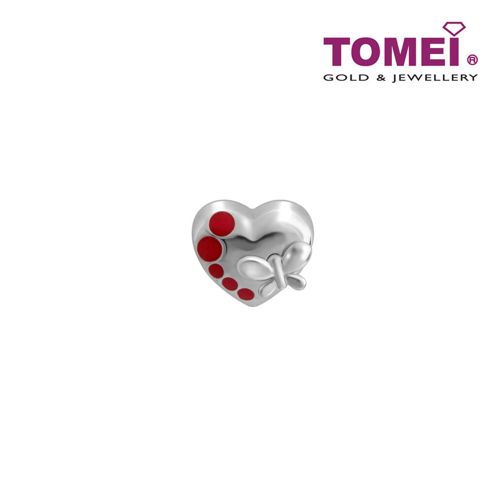 Drifting Notes of Love and Romance Charm | Tomei White Gold 585