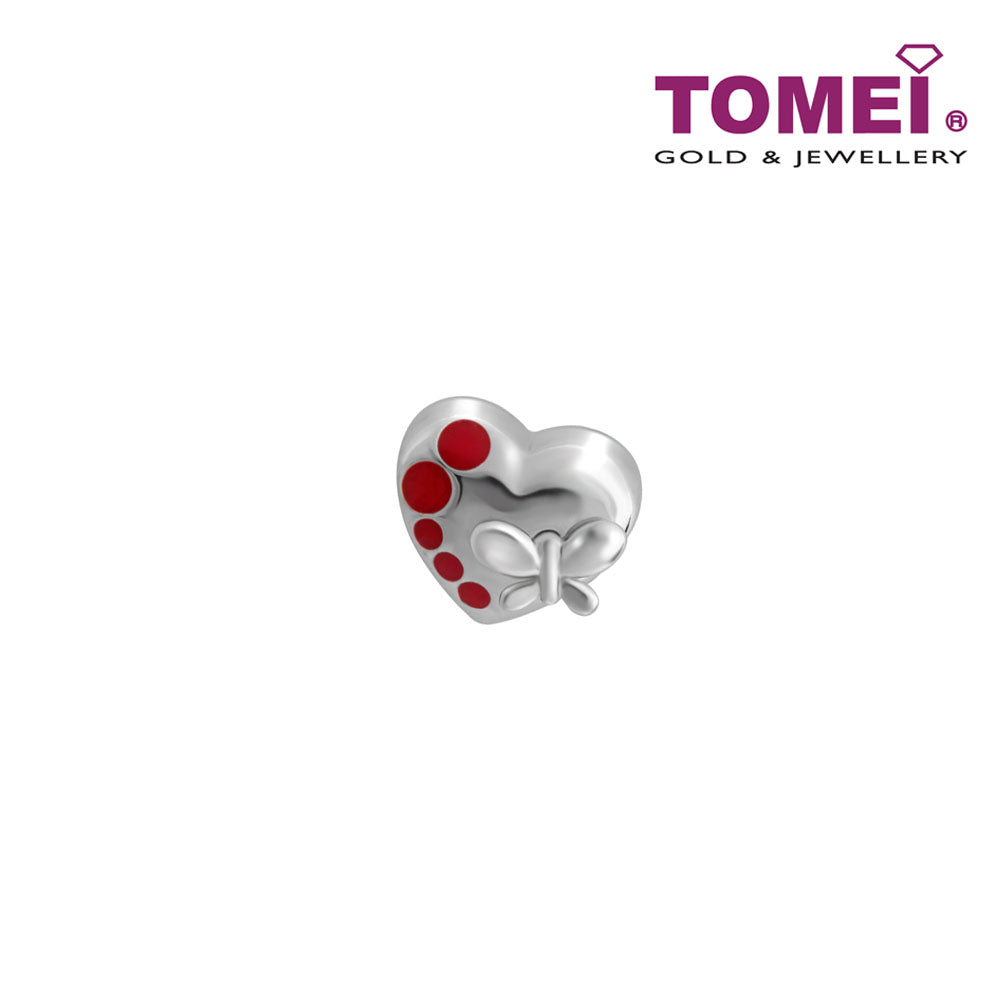 Drifting Notes of Love and Romance Charm | Tomei White Gold 585
