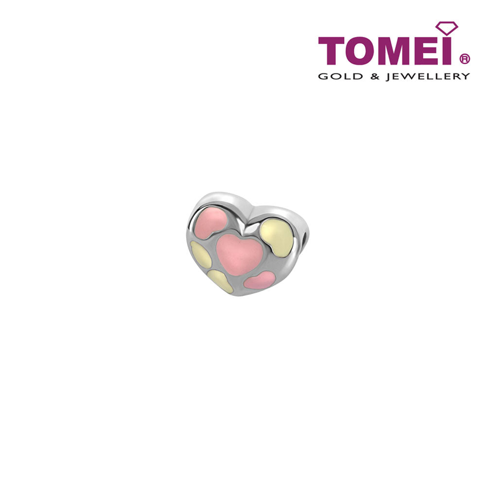 Conspicuously Loving and Romantic Charm | Tomei White Gold 585 (14K) (P5817)