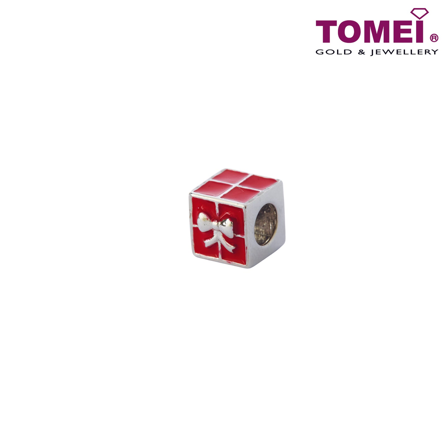 TOMEI The Ravishing Red Box of Surprises Charm | White Gold 585 (14K) (P5879)