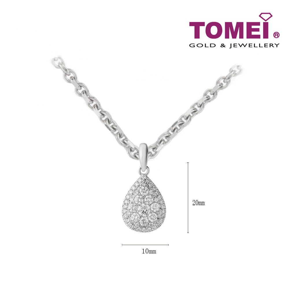 TOMEI Diamond Pendant, White Gold 750 (P5888)