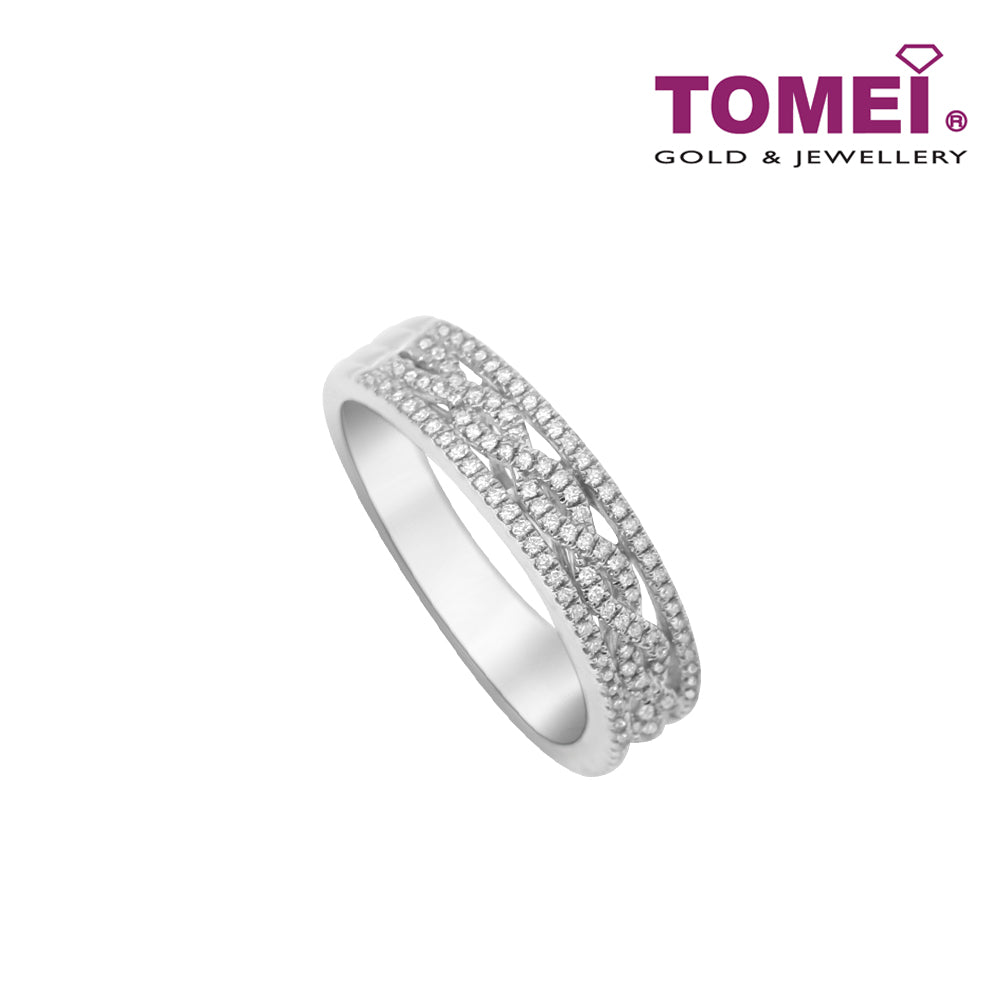 TOMEI Diamond Ring I White Gold 750 (18K) (R4917)