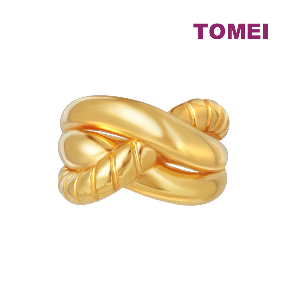 TOMEI Knotted Ring, Yellow Gold 916
