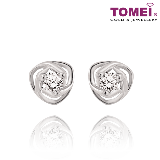 Surround Me with Your Love Earrings | Tomei White Gold 585 (14K) (E1474)