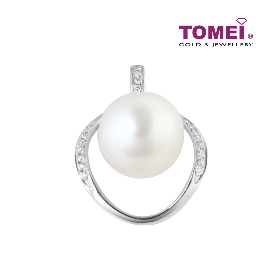 TOMEI Pendant, Diamond Pearl White Gold 750 (P5432)