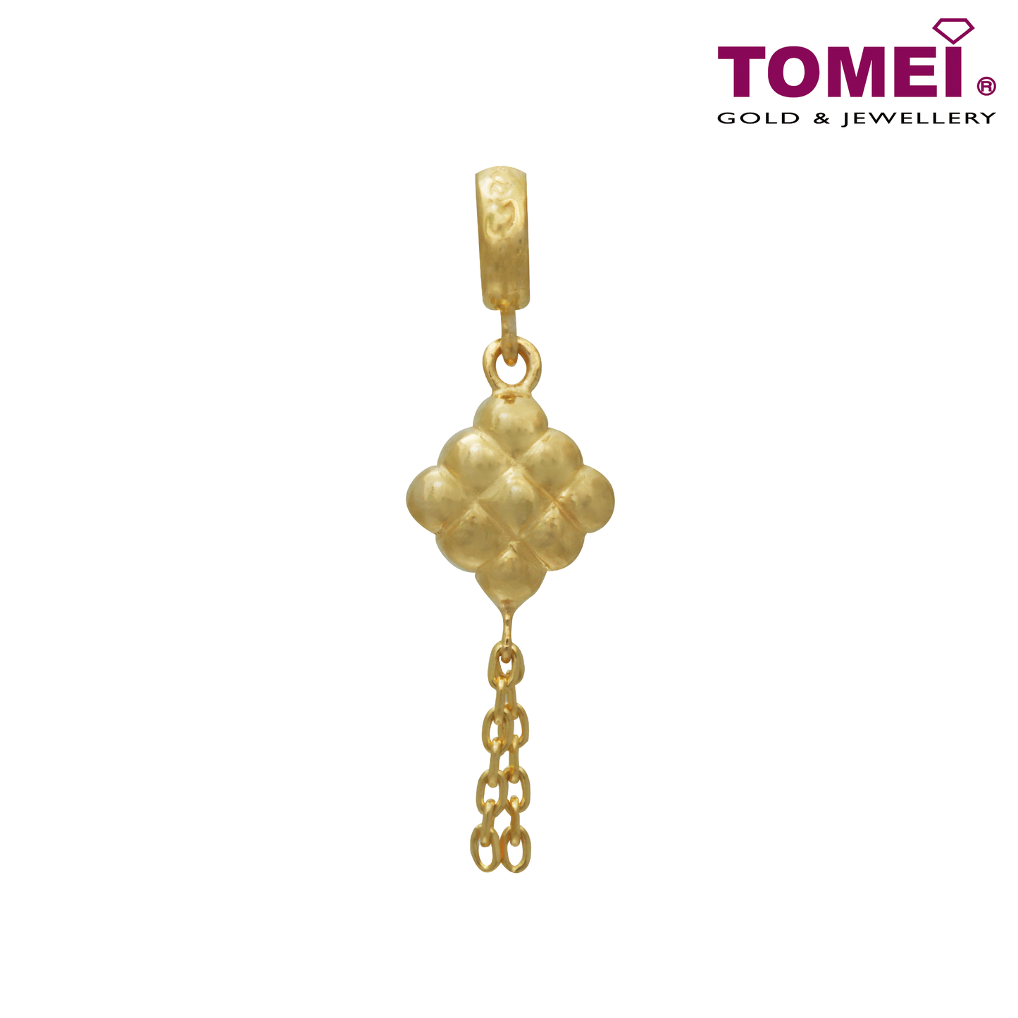 TOMEI Ketupat Chomel Charm Light of My Life, Yellow Gold 916
