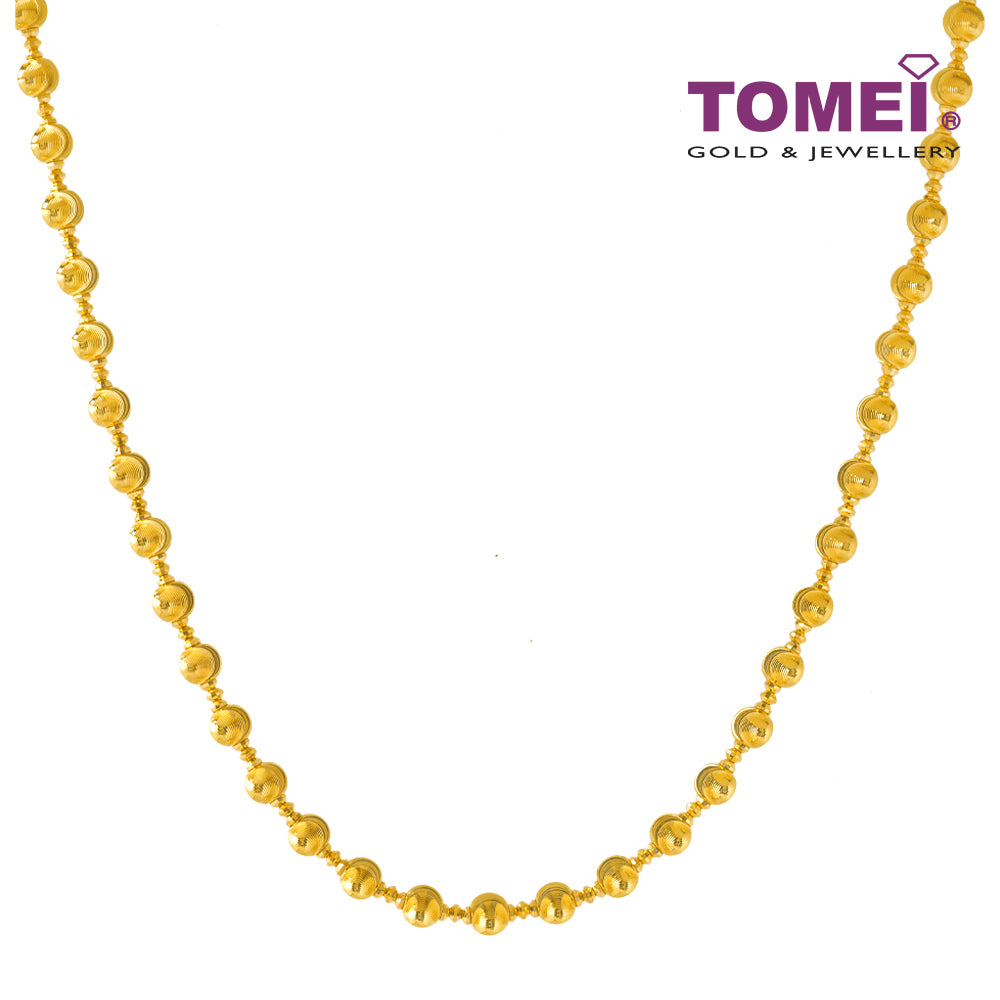 TOMEI Lusso Italia Ball Necklace, Yellow Gold 916