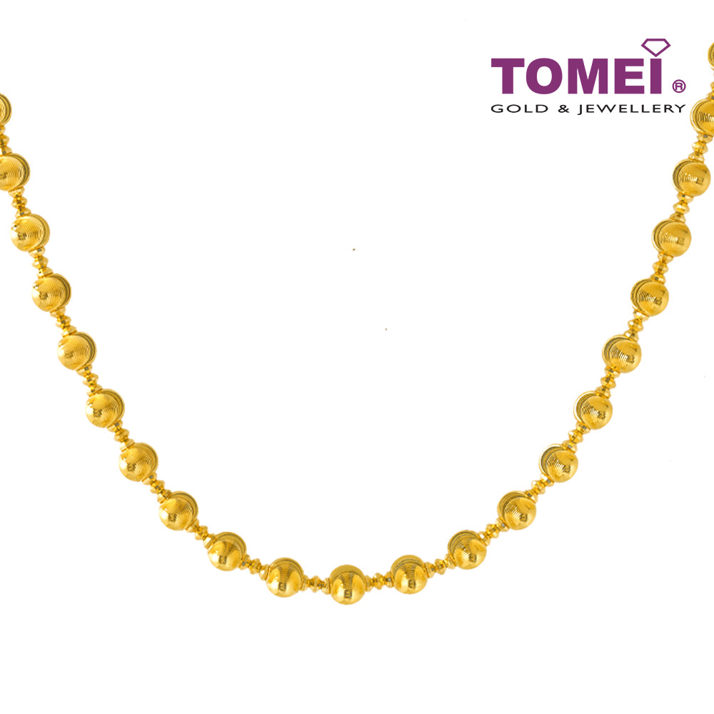 TOMEI Lusso Italia Ball Necklace, Yellow Gold 916