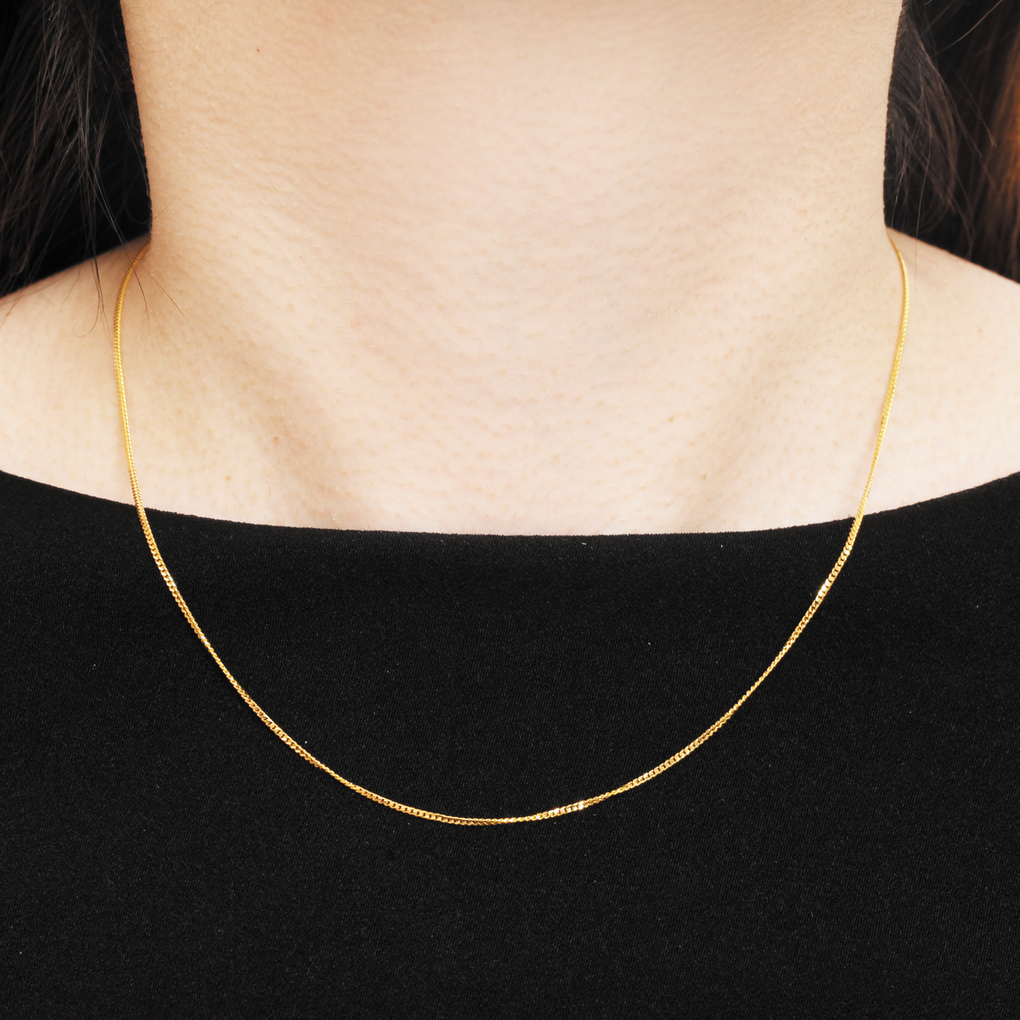 TOMEI First Love Chain, Yellow Gold 916