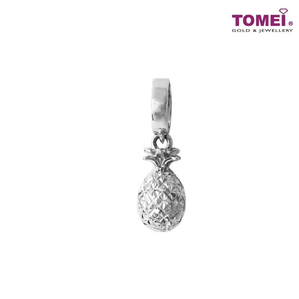 TOMEI Charm of Pineapple with Prosperity Delight | White Gold 585 (14K) (P5612)