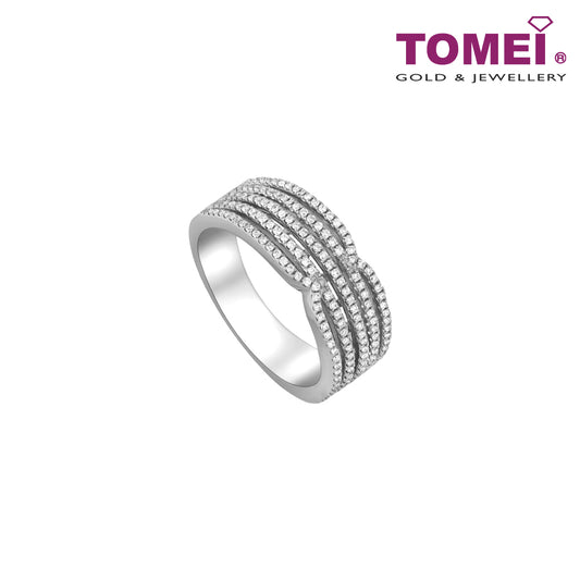 TOMEI Diamond Ring, White Gold 750 (R4925)