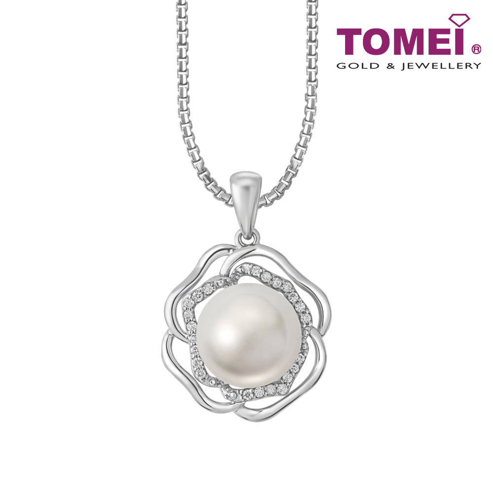 TOMEI South Sea Pearl Pendant, White Gold 750