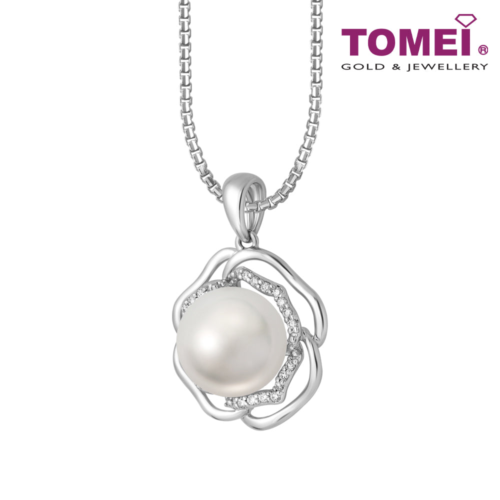 TOMEI South Sea Pearl Pendant, White Gold 750