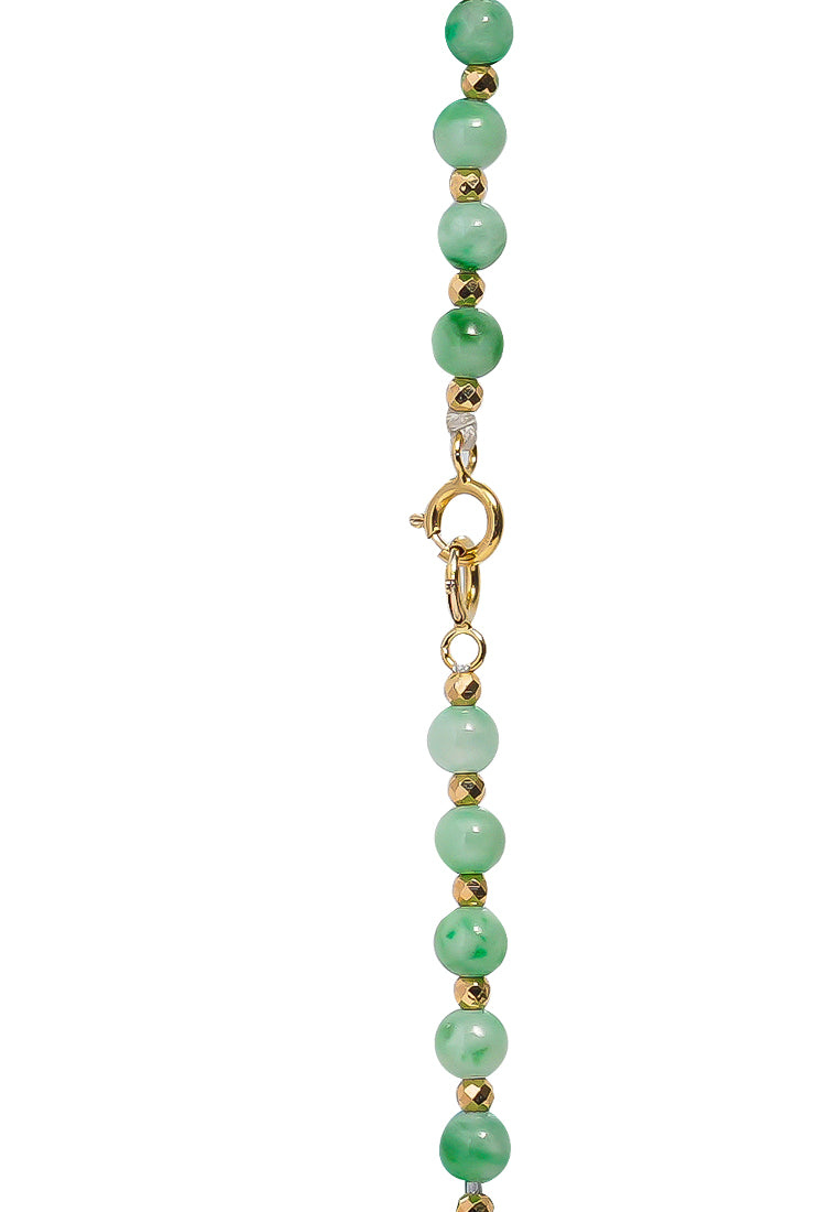 TOMEI Jade & Nephrite Necklace, Yellow Gold 750