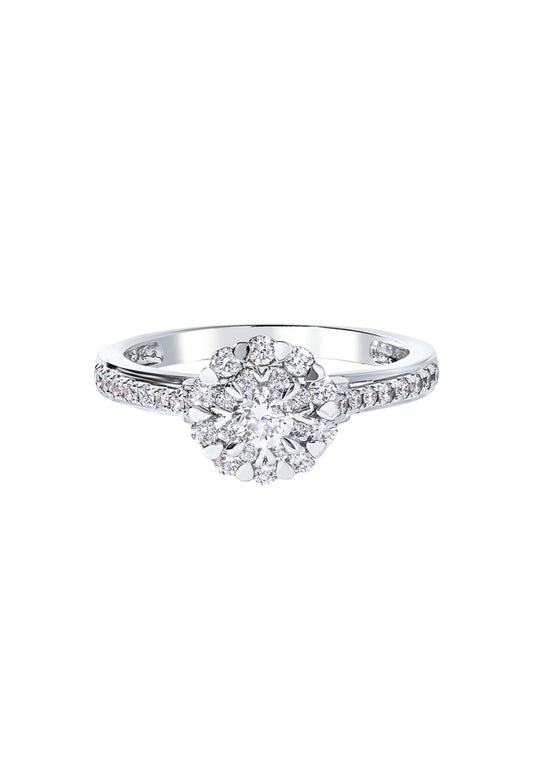 TOMEI Blooms Of Fortune Diamond Ring, White Gold 750