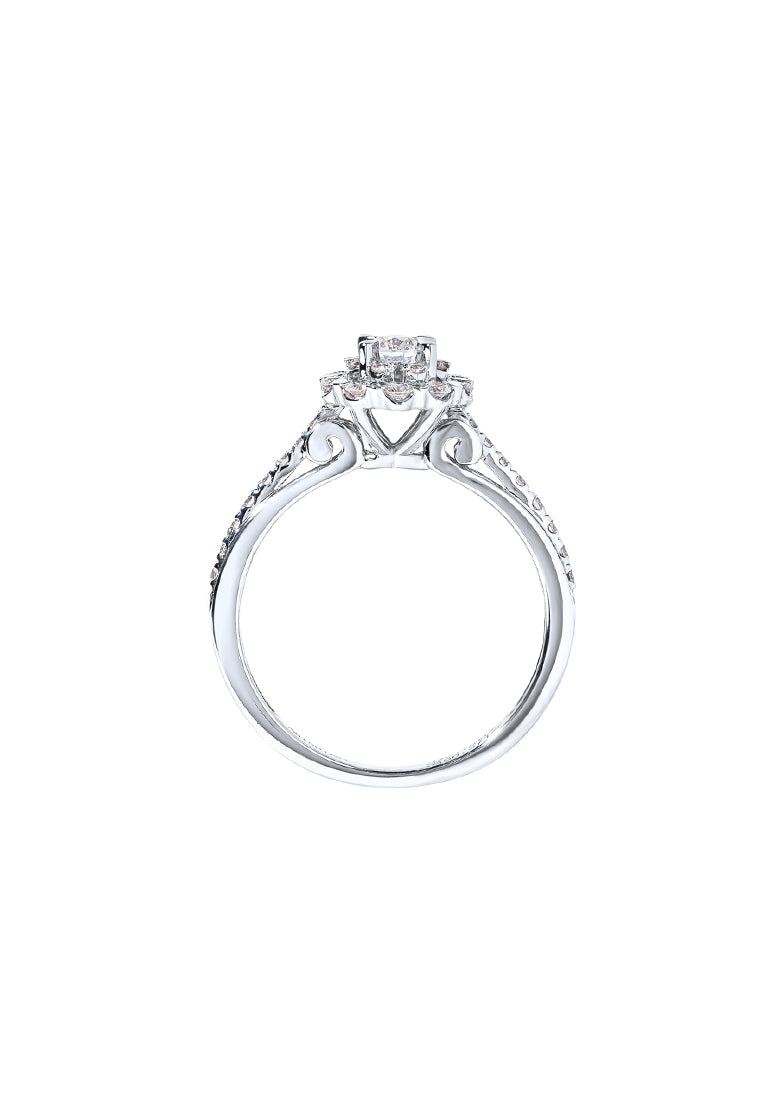 TOMEI Blooms Of Fortune Diamond Ring, White Gold 750