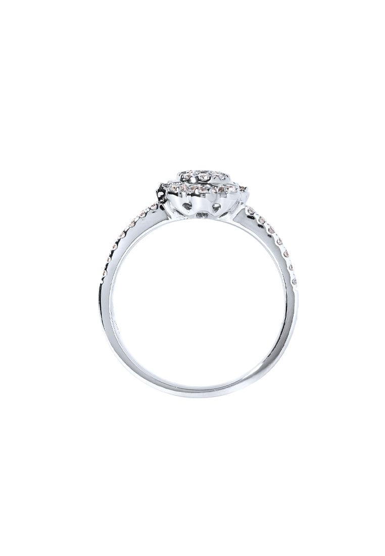 TOMEI Blooms Of Fortune Diamond Ring, White Gold 750