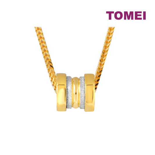 TOMEI Dual-Tone Lucky Roller Pendant, Yellow Gold 916
