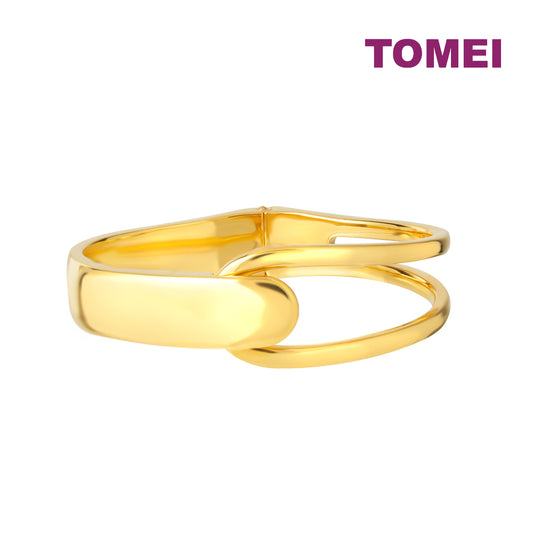 TOMEI Modern Bangle, Yellow Gold 999 (5D)