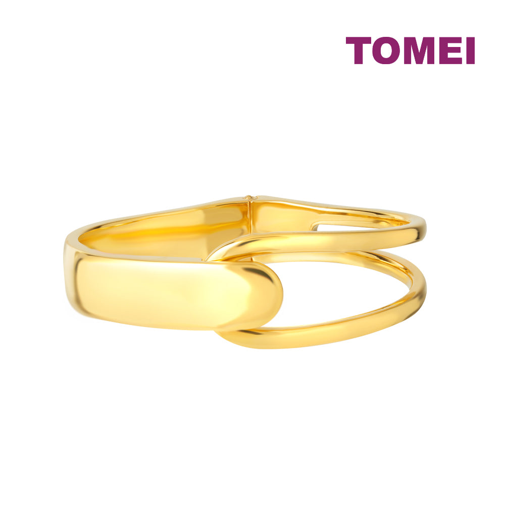TOMEI Modern Bangle, Yellow Gold 999 (5D)
