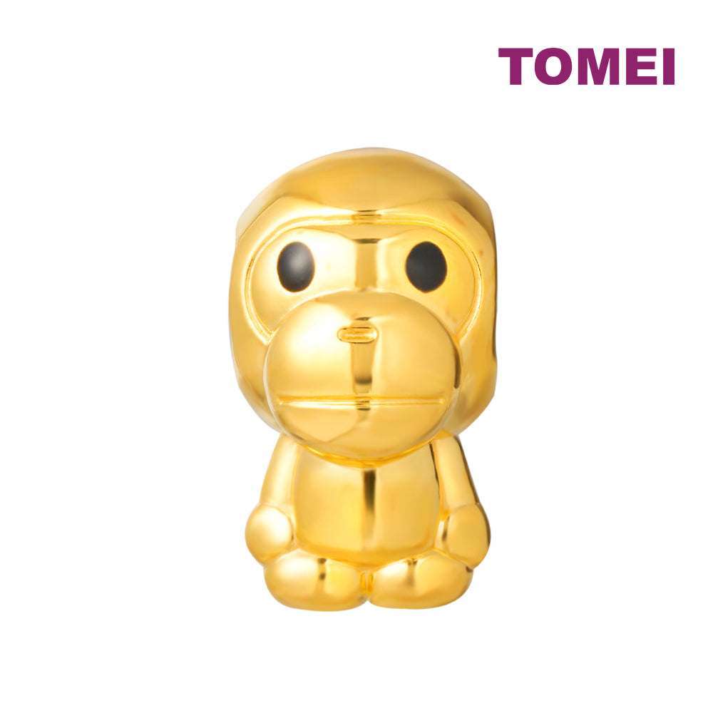 TOMEI [Online Exclusive] Innocent Monkey Charm, Yellow Gold 916